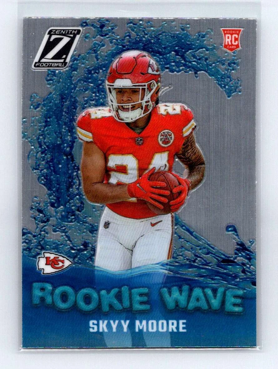 2022 Panini Zenith Skyy Moore #RW-SM Kansas City Chiefs Rookie Wave Rookie