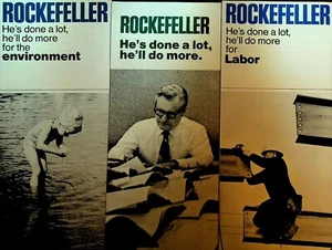 Nelson Rockefeller Wiederwahl Broschüre Lot New York State Gouverneur - Bild 1 von 2