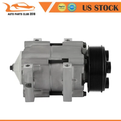 A/C AC Compressor w/ Clutch fits Ford E-350 Econoline Club Wagon Super Duty - Image 1 of 4