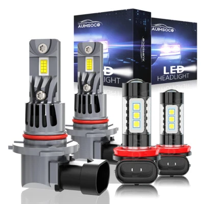 For Toyota RAV4 2016 2017 2018 - Combo LED Headlight Kit High/Low beam+Fog Bulbs - Image 1 of 4