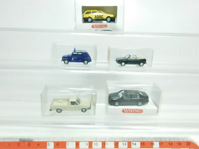 5X Wiking H0 1:87 Pkw Vw: 055+046+691 Thw+078 Adac+047, Mint+Box #Bk16-0,5 - Immagine 1 di 4
