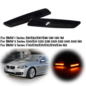 Fender Side Marker Light Lamps For BMW F10 F11 F18 5Series Turn Signal 2011-2016 - Picture 1 of 7