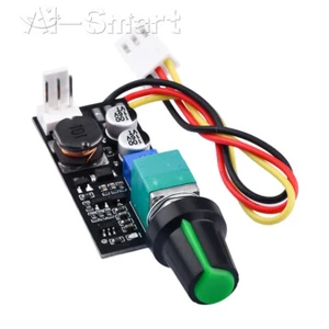 DC5-12V 1A 2-3 wire Fan Speed Controller with Knob Switch Fan Speed Control off - Picture 1 of 11
