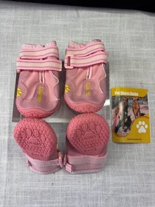 Pet Shoes For Dogs Size 3 Pink Waterproof Non-Slip Adjustable Straps Durable So - Picture 1 of 5