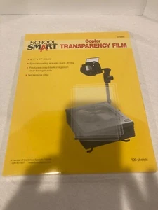 School Smart Copier Transparency Film 100 sheets 8.5”x11" Sheets 079880 - Picture 1 of 1