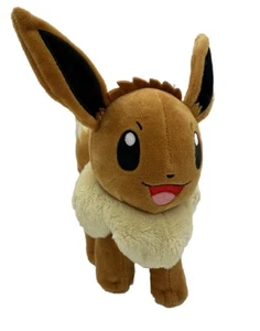Pokemon Official Lisenced Nintendo 2021 Eevee Plush Toy Stuffed Animal Figure - Picture 1 of 6