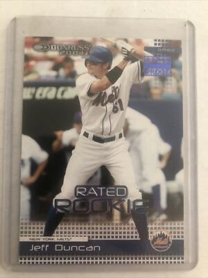 2003 Donruss Jeff Duncan Blue Press Proof Rated Rookie Seriel Numbered 79/100 - Image 1 of 3