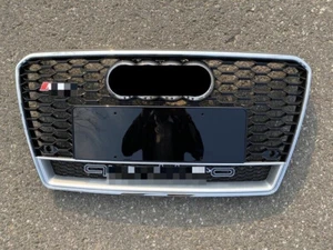 Silver Front Bumper Grille Fit for Audi A7 S7 2011-2015 Updated to RS7 Honeycomb - Picture 1 of 3