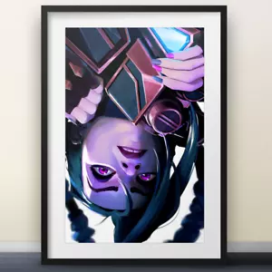 Jinx Arcane Poster 11x17 (No Logo) - League Of Legends gaming videogames netflix - Picture 1 of 2