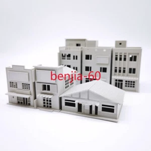 1/64/87/150 S HO Scale Buildings Style Train Railway Modern Model House D-E-F - Picture 1 of 30