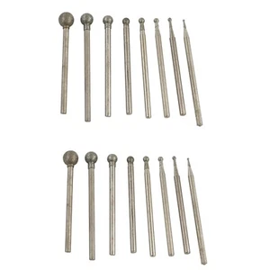 16Pcs Diamond Grinding Head Spherical 1-6mm Set Spheres Bit Burr Lapidary Tools - Picture 1 of 10