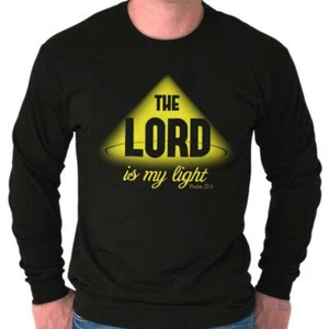 Christian Faith God The Lord is my Light Long Sleeve Tshirt for Men or Women - Picture 1 of 8