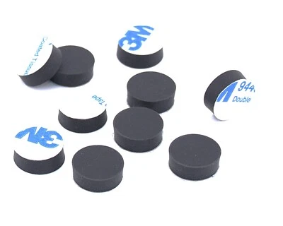ALLTRADE SUPPLY INC Lot of 25 pcs 1/2" Dia x 3/16” Tall Rubber Feet Bumpers 3M Adhesive Backing