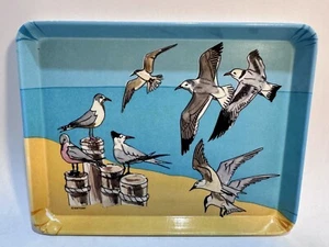 Agift Corp Melamine Tip Tray 7 1/4” X 5 1/2” Candy Tray Seagulls - Picture 1 of 6