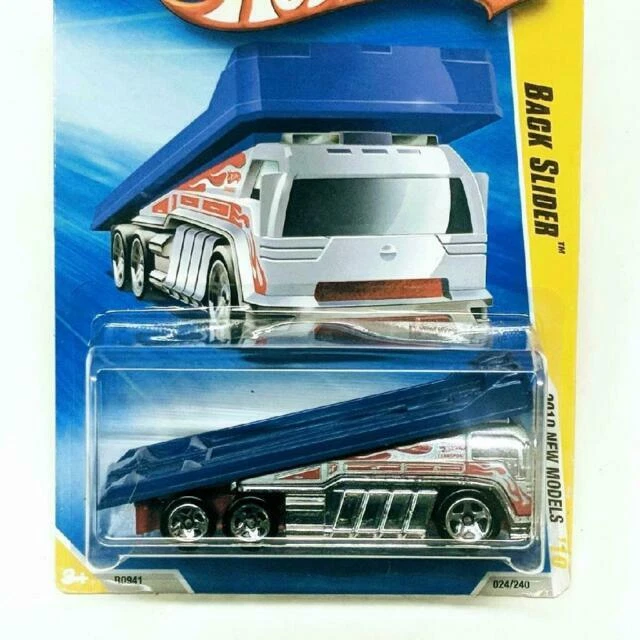 Hot Wheels Gray and Red Back Sider Ramp Truck
