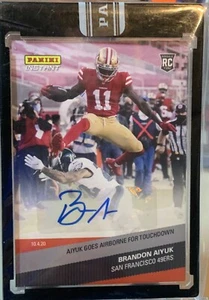 2020 Panini Instant NFL Brandon Aiyuk Rookie RC Auto SSP Prizm/10 - Bild 1 von 2
