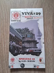 Stadion-/Programmheft FC ST. PAULI - FC AUGSBURG * Saison 2024/25 * Bundesliga - Bild 1 von 1