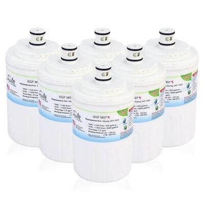 SGF-M07 Rx Fits for Maytag UKF7003 UKF7002AXX Refrigerator Water Filter 6 Pack - Image 1 of 4