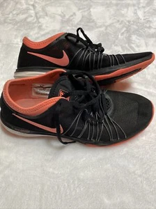 Nike Dual Fusion HIT Women US 7.5 Black Pink Running Shoe 844674-005 - Picture 1 of 5