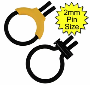 Monopole 6mm conductive rubber insulated loop set / TENS / estim / electrastim - Picture 1 of 2