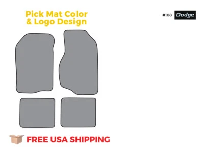 FITS 1984-1988 Dodge 600 Floor Mat 4pc Cutpile Foto 1 de 4