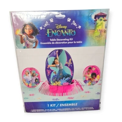 Mesa Encanto Disney 3 peças centrais kit de decoração 20 confetes festa de aniversário - Imagem 1 de 3