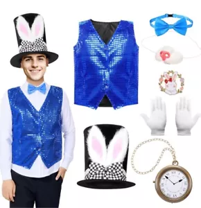 Easter Bunny Rabbit Fancy Dress Costume, (170cm See 2nd Pic For Measurements) - Picture 1 of 4