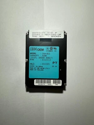 VINTAGE IBM OEM 810MB 2.5" Laptop Hard Drive HHD DVAA-2810 P/N: 84G3012 - Image 1 of 3