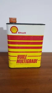LATTA LATTINA VINTAGE OLIO SHELL HUILE MULTIGRADE - 2 LITRI - VUOTA - Foto 1 di 5