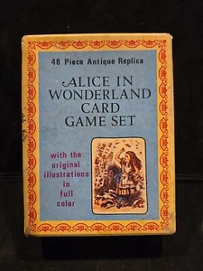 Alice in Wonderland Card Game Set (FULL set) 48 Piece Antique Replica Vintage - Picture 1 of 5