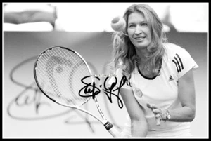 Imagen de lona de algodón autografiada de Steffi Graf. Edición Limitada (SG-600) - Imagen 1 de 1