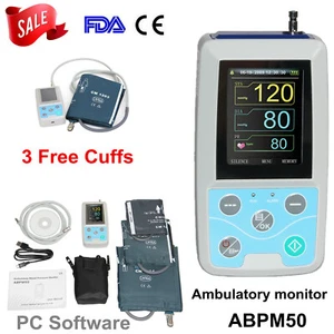 Blood Pressure Monitor 24h Automatic Machine,3 Cuffs - Picture 1 of 12