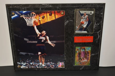 Allen Iverson Philadelphia 76ers NBA Vintage Sports Memorabilia Plaque 15"x12" Cover