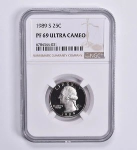 PF69 UCam 1989-S Washington Quarter 25c NGC Brown Lbl *1761 - Picture 1 of 5