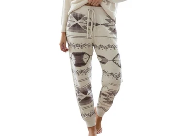 Polo Ralph Lauren Aztec Fleece Joggers Cream Brown Size large - Image 1 of 4