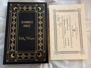 Signed 1997 Schirra’s Space Easton Press Book Embossed #731 Of 3000, NASA & COA - Foto 1 di 10