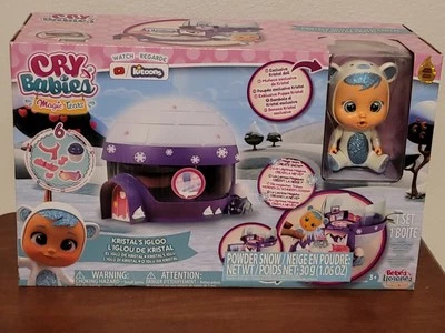 NEW Cry Babies Magic Tears - Kristal's Igloo Playset with Kristal Doll - Image 1 of 2