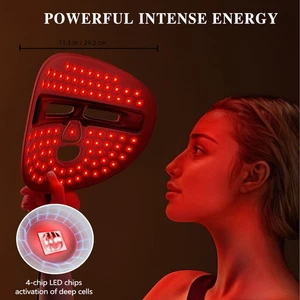 LED Face Mask Facial Care Tool, Facial Skin Care Red Light Treatment Mask - Picture 1 of 7