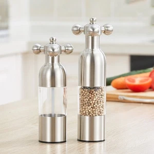 Stainless Steel Kitchen Salt Pepper Grinder Salt Pepper Mills Seasoning - Picture 1 of 11