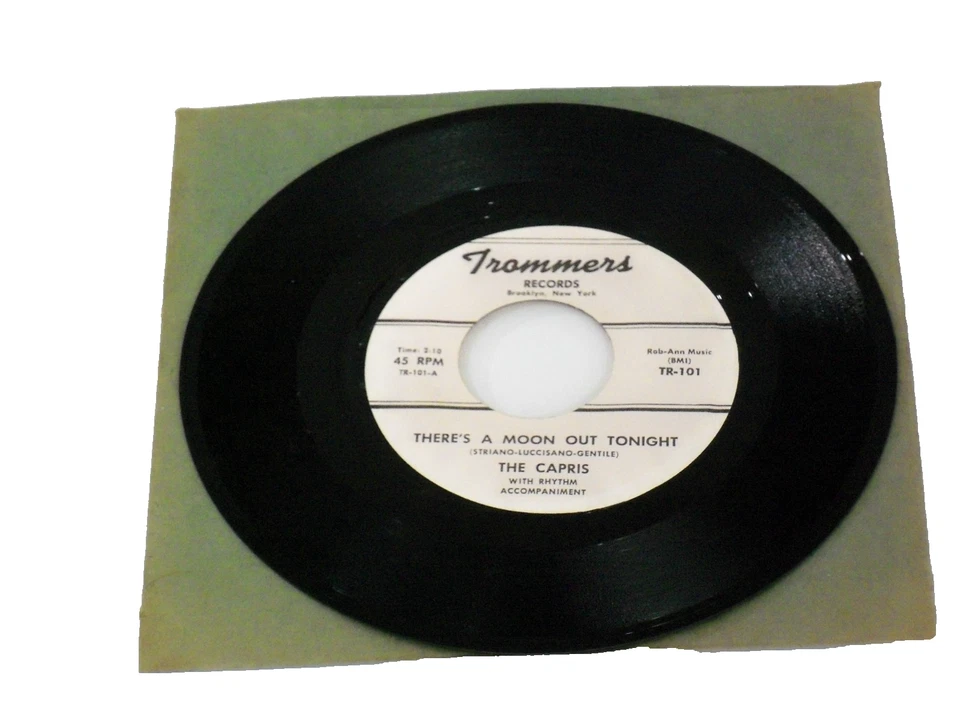 THE CAPRIS  THERE'S A MOON OUT TONIGHT/INDIAN GIRL*1965*DOO WOP*NEW 7"45 RPM Foto 1 de 3