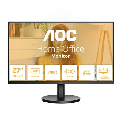 AOC U27B3A 68,6cm (27") 4K UHD IPS Office Monitor 16:9 HDMI/DP 60Hz Sync 4ms ... - Bild 1 von 4