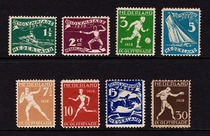 Netherlands (1928) - Olympic Games (Sc#B25-B32) Complete MH Set ($50) - Picture 1 of 2