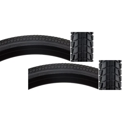 Pack of 2 Sunlite Komfort 700x40 Clincher Wire 75 Black/Bsk Reflective Road Tire - Image 1 of 2