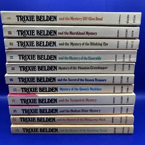 1970er Lot von elf (11) Taschenbüchern Trixie Belden Kriminalbücher - Kathryn Kenny - Bild 1 von 23