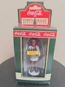 1996 Coca-Cola Town Square Collection Village Figur Pizza Delivery Man CG2418 - Bild 1 von 2
