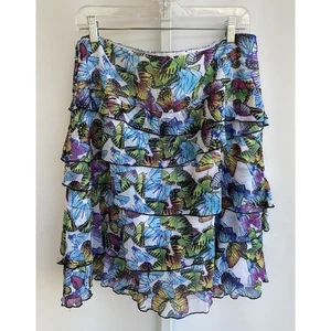 Alberto Makali Gr. 14 Schmetterling Chiffon Stufenrock - Bild 1 von 5