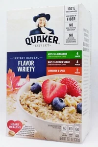 1 BOX Quaker GESCHMACK SORTENPACKUNG Instant Haferflocken Ahorn Apfel Gewürz (10 BEUTEL) - Bild 1 von 1