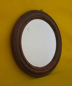 ✅ SPLENDIDO ANTICO SPECCHIO SPECCHIERA ROTONDO EPOCA 800 IN NOCE ANTIQUE -4693 - Foto 1 di 6