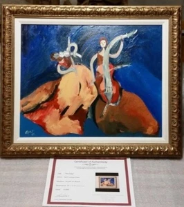 Pintura April Laragy Stein firmada 2 varillas con valor de autenticidad $2000 ENVÍO ASEGURADO - Imagen 1 de 5