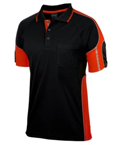 JB's wear Short Sleeve Street Panel Polo Moisture Wicking Fabric Pen Insert 50+ - Bild 1 von 4